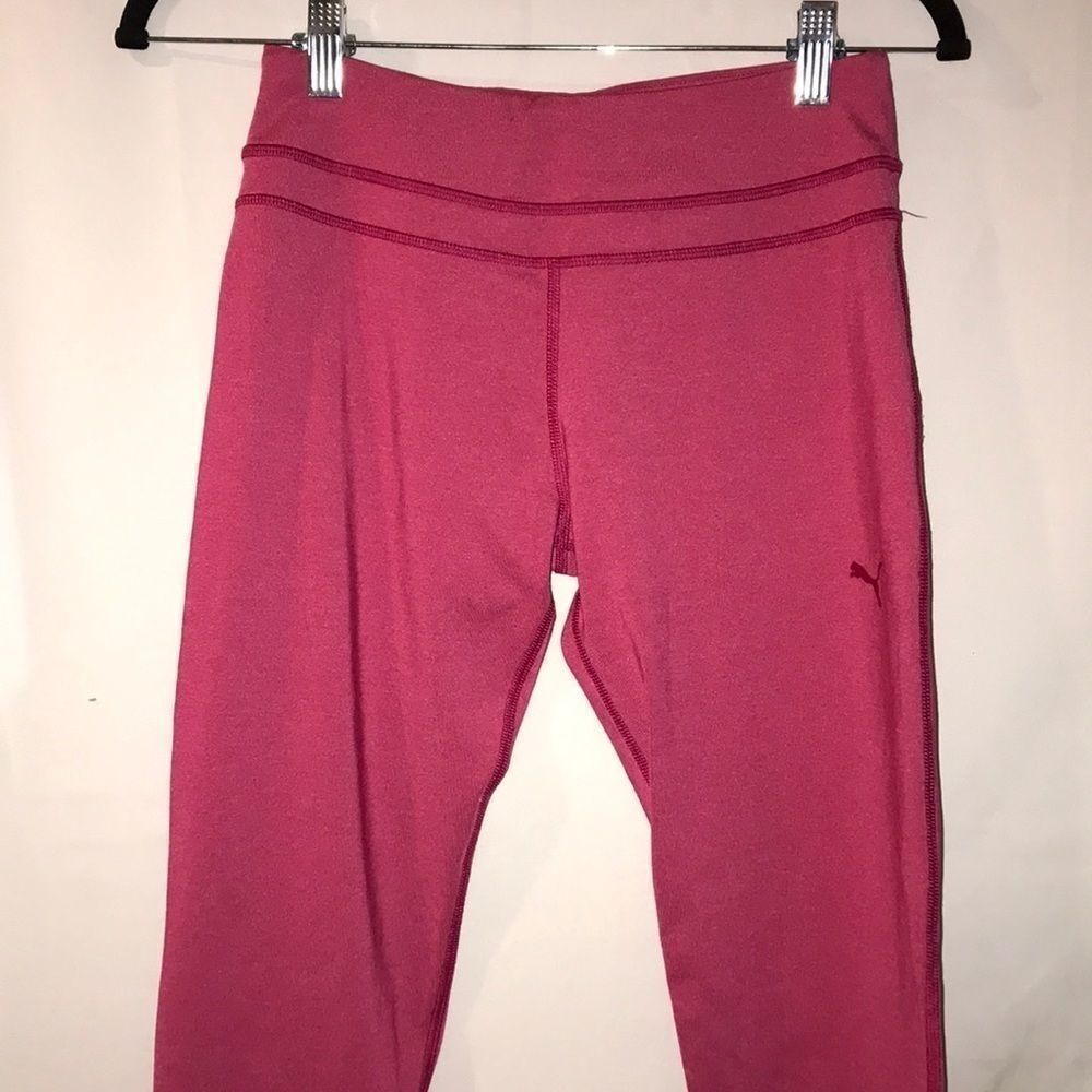 Puma Women's Athletic Dry Cell Yoga Work Out Pink Leggings‎ Size S
